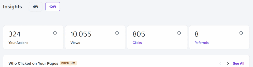 Alignable Metrics Screenshot